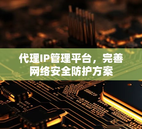 代理IP管理平台,完善网络安全防护方案 代理IP管理平台,完善网络安全防护方案